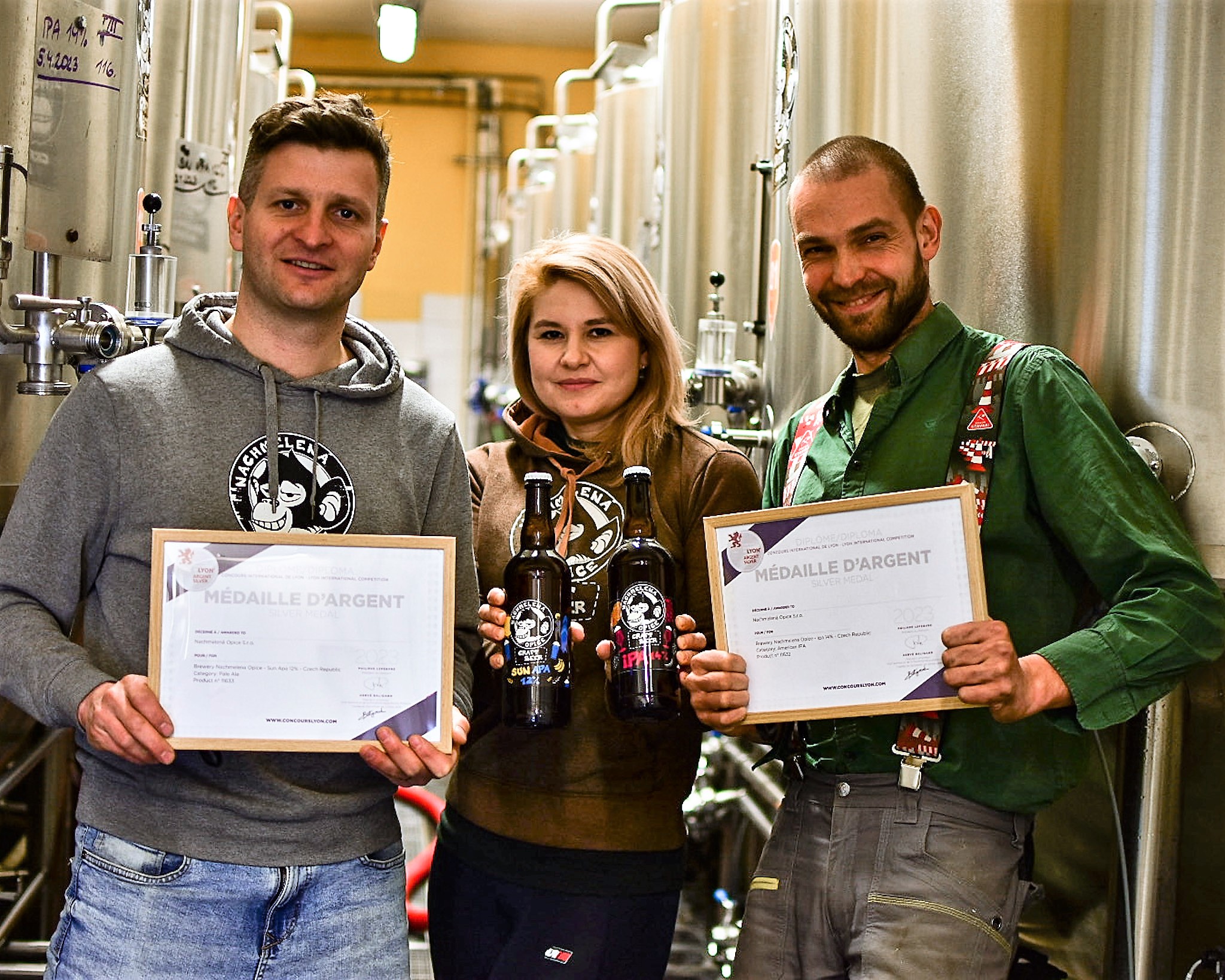 Sun APA 12% a IPA 14%: Silver medal: Concours International de Lyon 2023
