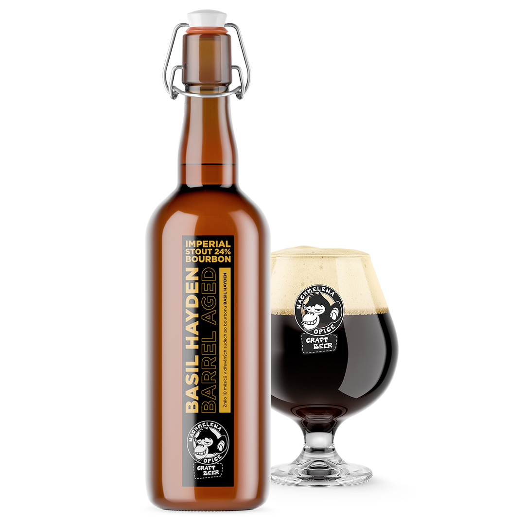 Imperial Stout 24% Barrel Aged Bourbon Basil-Hayden